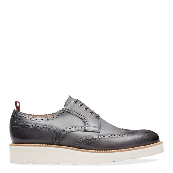 BALLY Grey Washed Codrik Derby Shoe