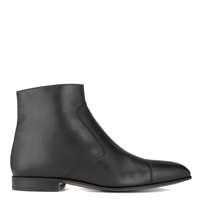 BALLY Black Leather Flavel Derby Boot