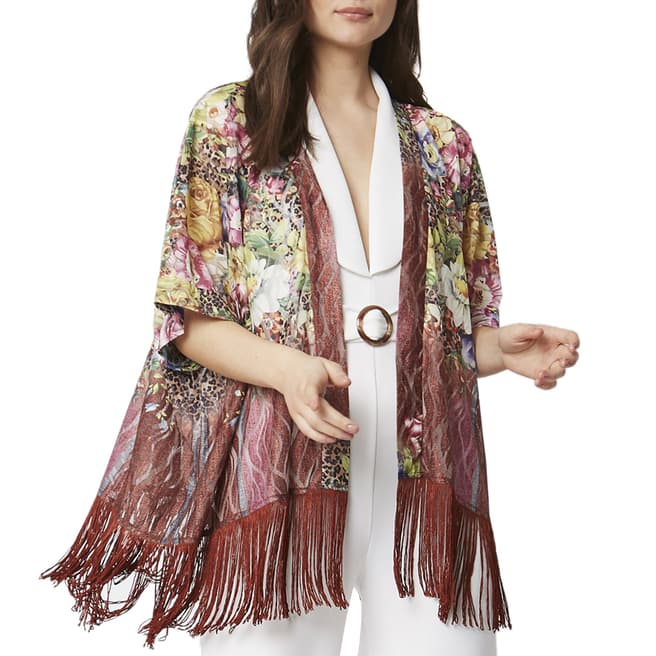 JayLey Collection Mocha Luxury Silk Devore Jacket