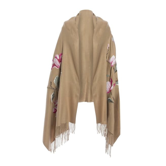 JayLey Collection Mocha Embroidery Wrap