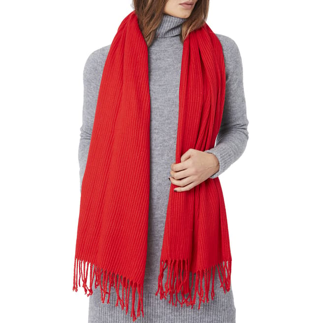 JayLey Collection Red Cashmere Blend Wrap