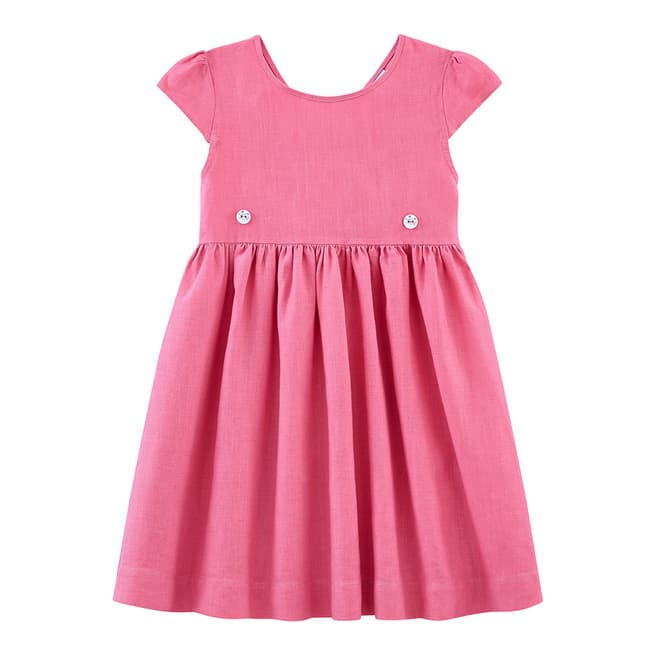 Petit Bateau Pink Linen Dress