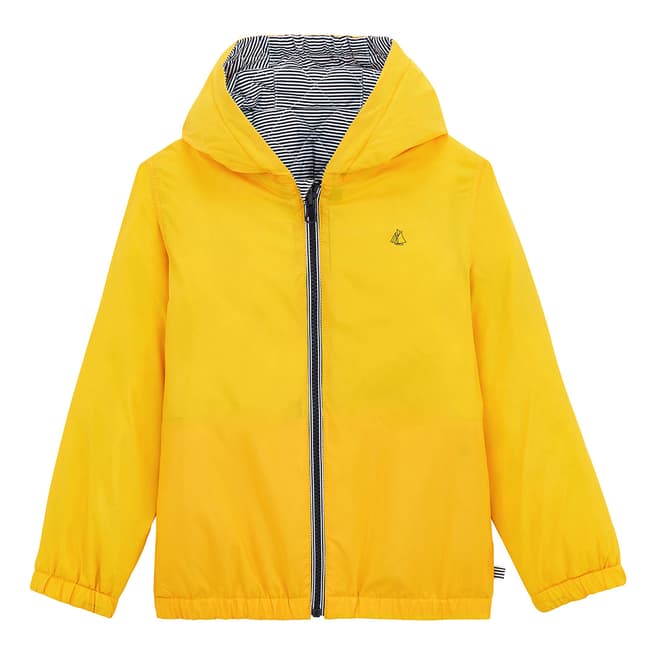 Petit Bateau Yellow Reversible Windbreaker Jacket