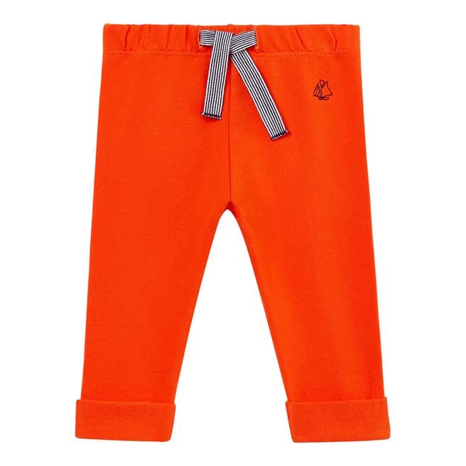 Petit Bateau Orange Light Fleece Trousers