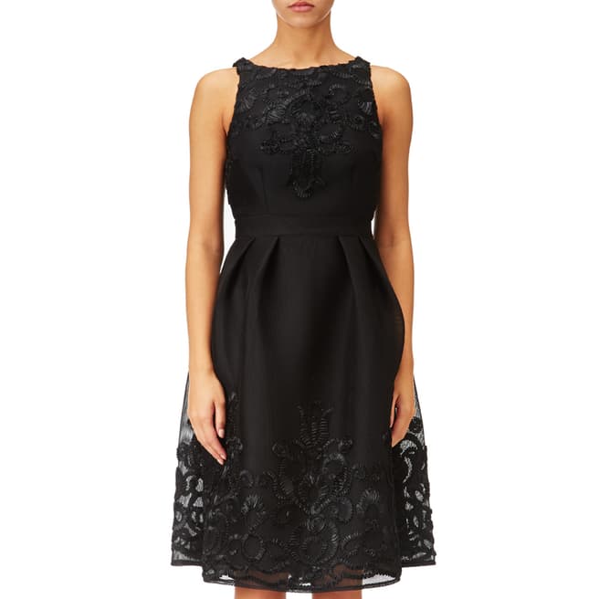 Adrianna Papell Black Lace Cocktail Dress
