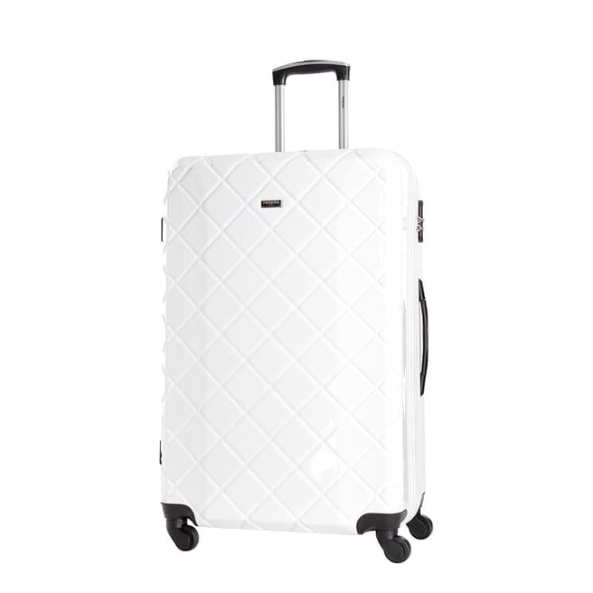 Renoma White Dominguez 4 Wheeled Suitcase 60cm