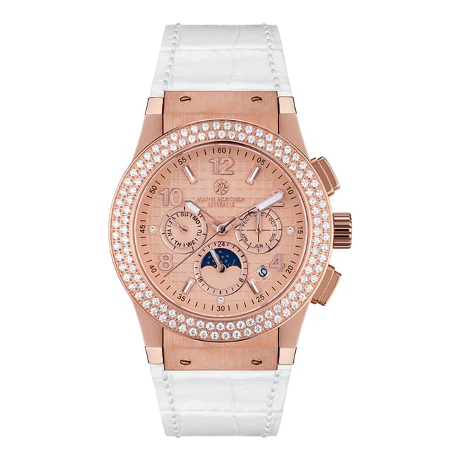 Mathis Montabon Women's White/Rose Gold Noblesse Watch