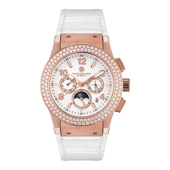 Mathis Montabon Women's White/Rose Gold Noblesse Watch