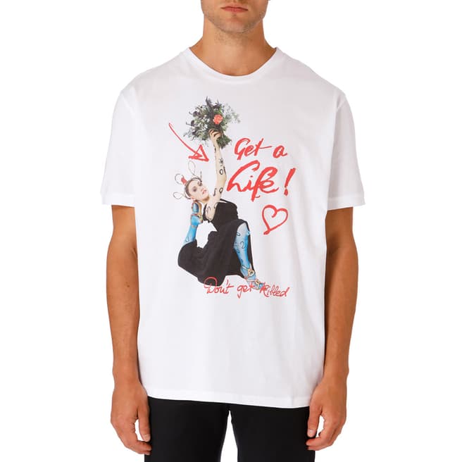 Vivienne Westwood White Printed Oversized T-Shirt