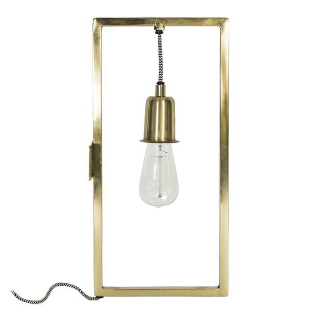 Happy Friday Brass Bell Wall Lamp