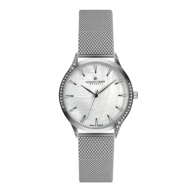 Frederic Graff Women's Silver Clariden Mesh Watch 36mm