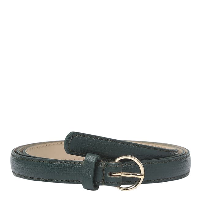 BOSS Dark Green Taylor Leather Belt