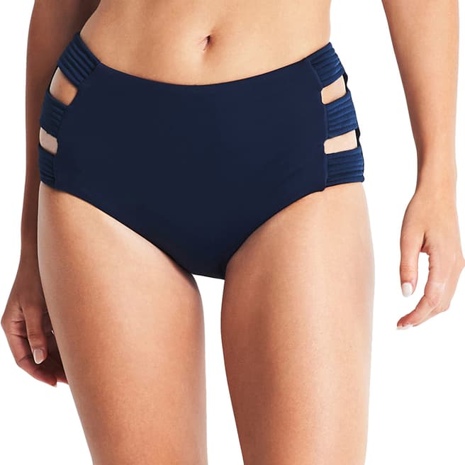 Seafolly Indigo High Waisted Quilted Pant