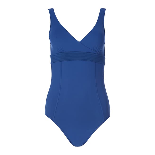 Seafolly French Blue Wrap Front Maillot