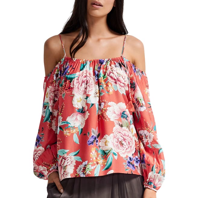 Milea By Seafolly Warm Spice Islands Off The Shoulder Top