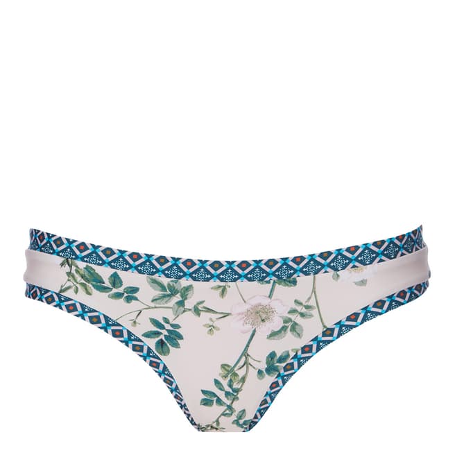 Milea By Seafolly Pink Chinoiserie Hipster Pant