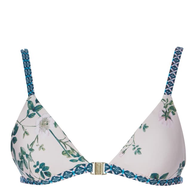 Milea By Seafolly Pink Chinoiserie Fixed Tri