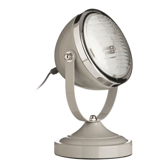 Fifty Five South Jasper Grey and Chrome Metal Table Lamp