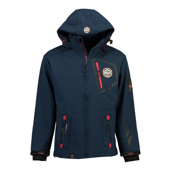 Geographical Norway Navy Tacebook Softshell Jacket