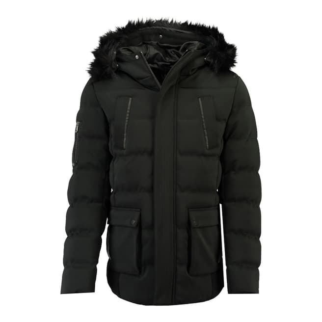 Geographical Norway Black Bob Parka