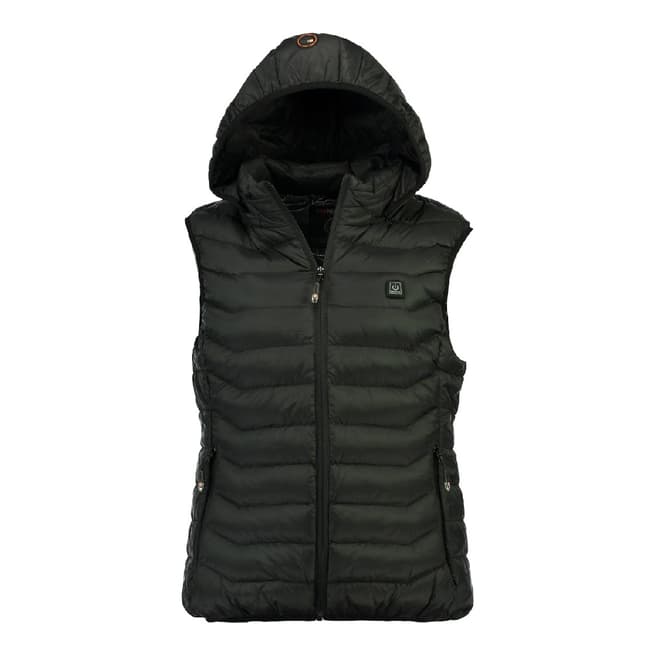 Geographical Norway Black Warm Up Vest 
