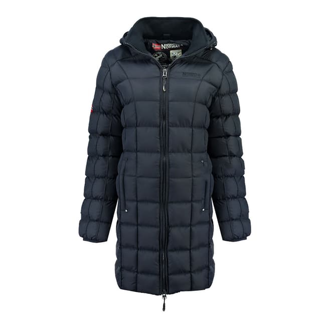 Geographical Norway Navy Babette Long Jacket