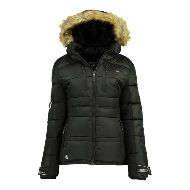 Geographical Norway Black Bersil Lady Parka 