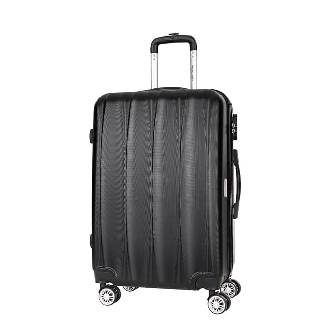 Travel One Black 8 Wheel Eastend Suitcase 66cm