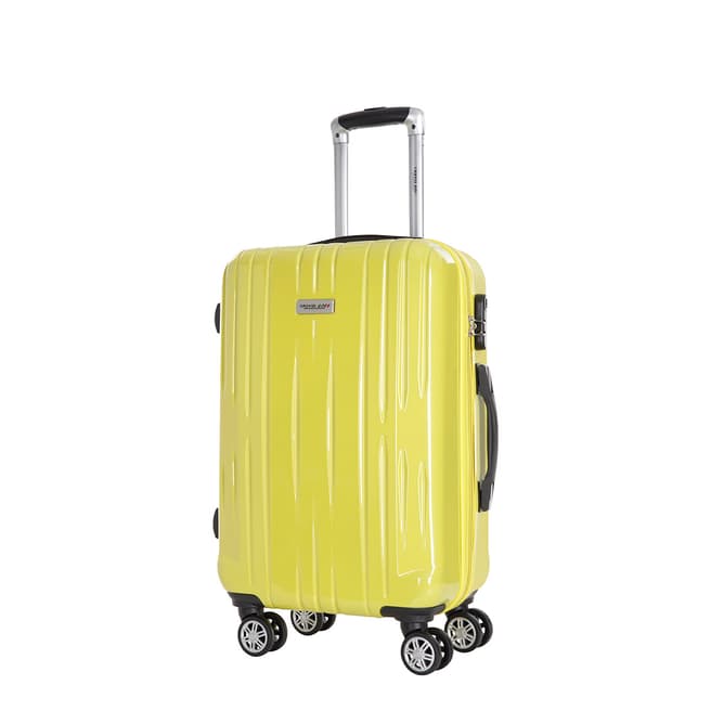Travel One Yellow Clifton 8 Wheel Suitcase 45cm