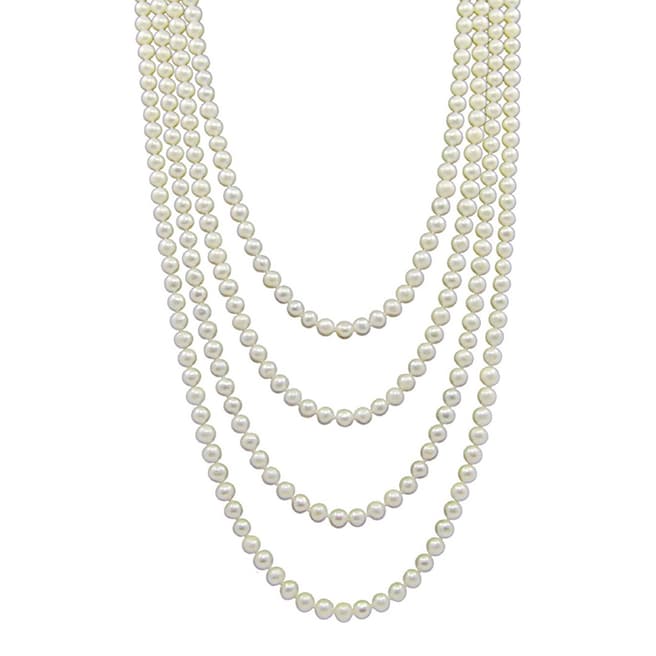 Liv Oliver Endless Long Pearl Necklace