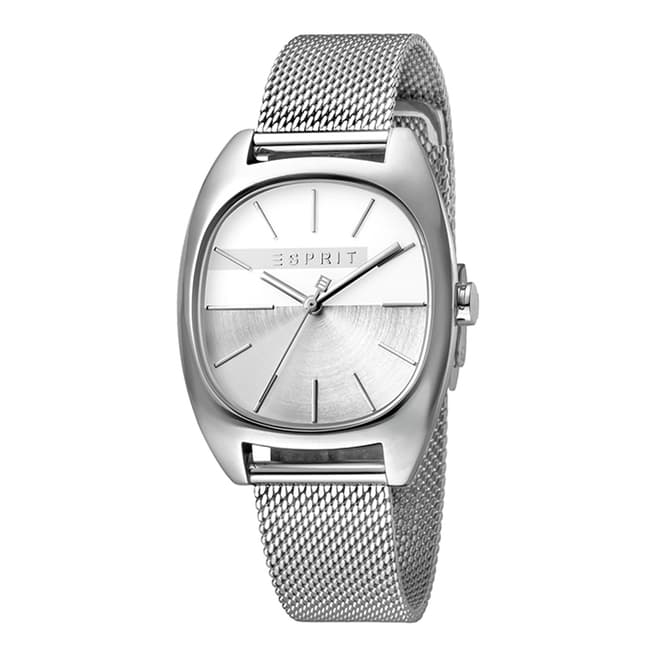 Esprit Silver Stainless Steel Mesh Watch