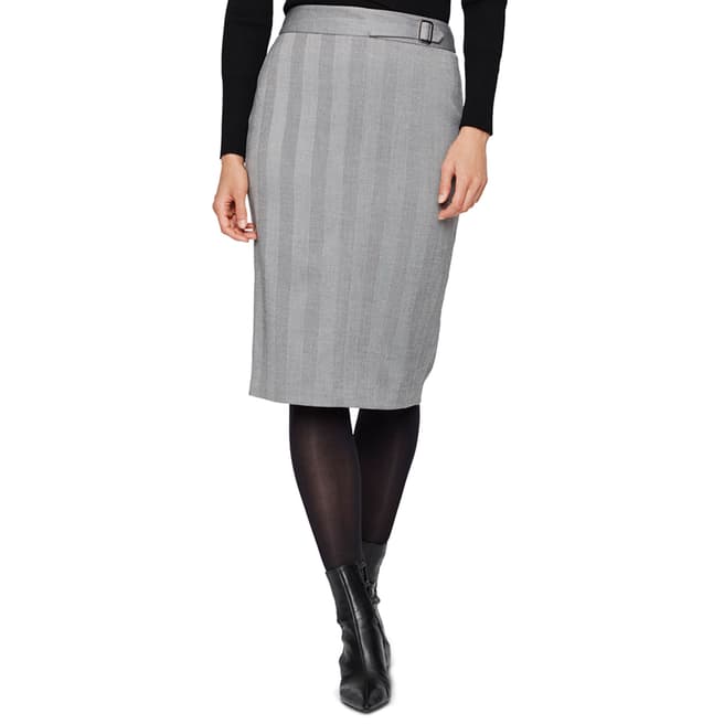 Damsel In A Dress Black/White Hettie Pencil Skirt