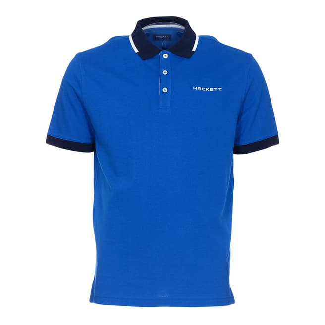 Hackett Blue/Navy Donald Cotton Polo Shirt