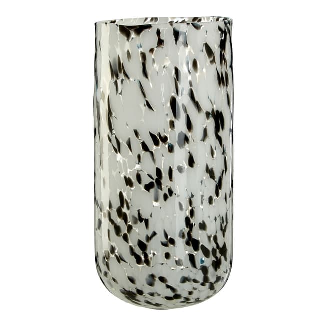 Premier Housewares Carra Large Speckled Grey Glass Vase