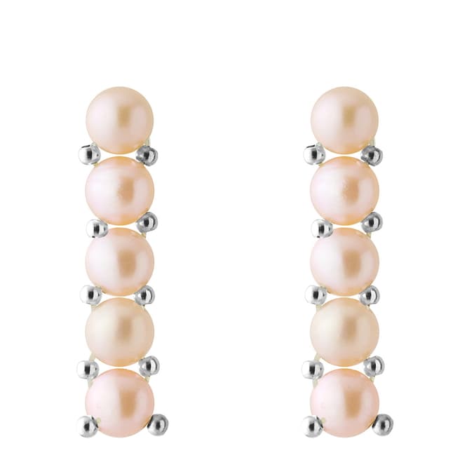 Mitzuko Natural Pink Freshwater Pearl Earrings 3-4mm