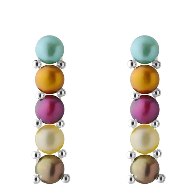 Mitzuko Multicolour Freshwater Pearl Earrings 3-4mm