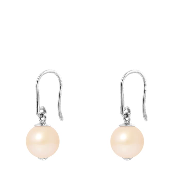 Mitzuko Natural Pink Round Pearl Earrings 9-10mm