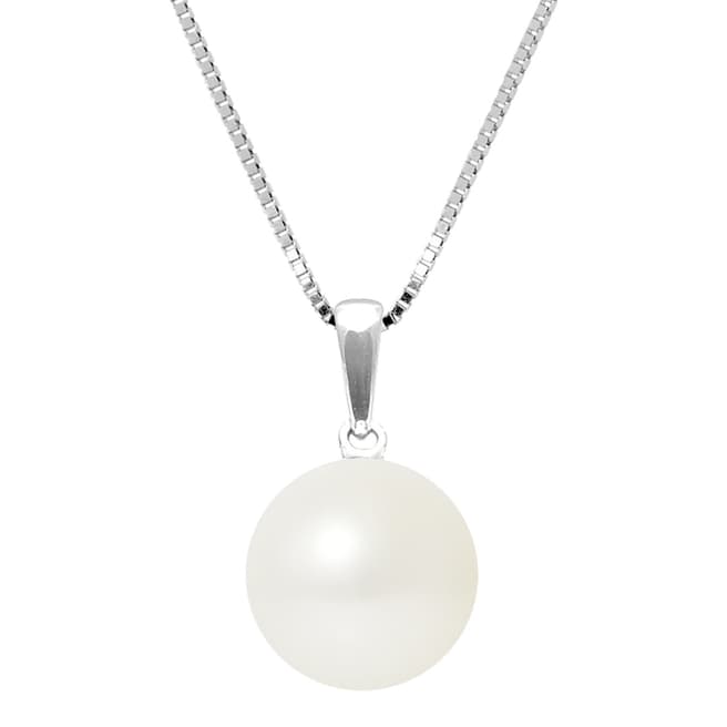 Mitzuko Natural White Button Pearl Pendant 9-10mm