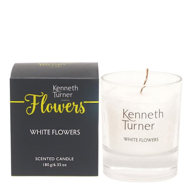 Kenneth Turner White Flowers Candle 180g