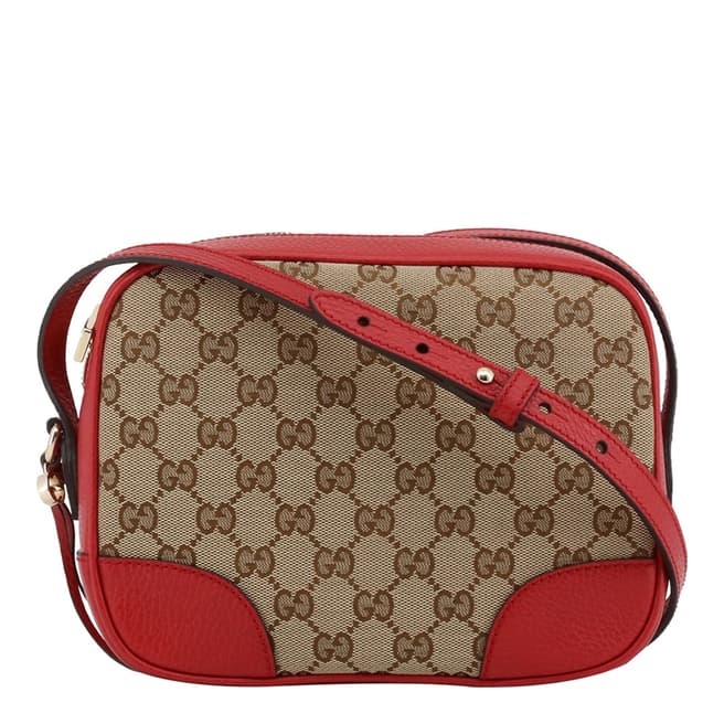 Gucci Red/Beige Bree Crossbody Bag