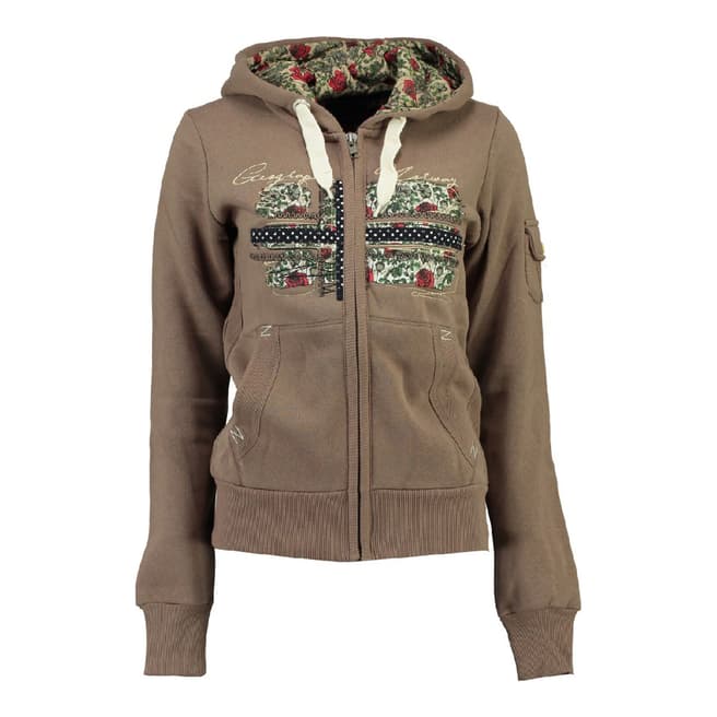 Geographical Norway Taupe Fabeaute Hoodie