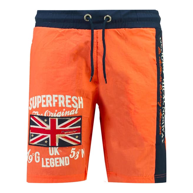Geographical Norway Orange Quodesh Swim Shorts