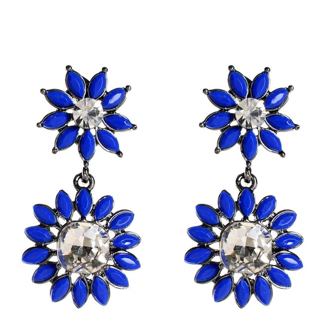 Amrita Singh Blue Crystal Earrings
