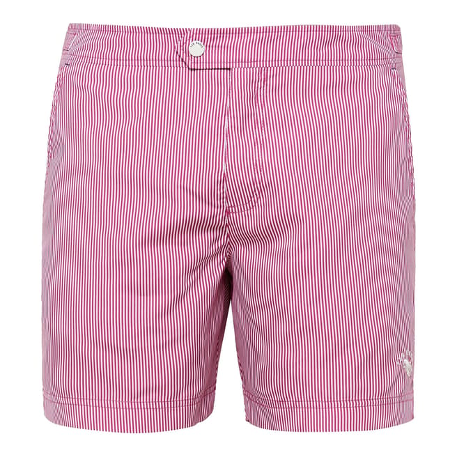 Ted Baker Pink Caddie Stripe Swim Shorts