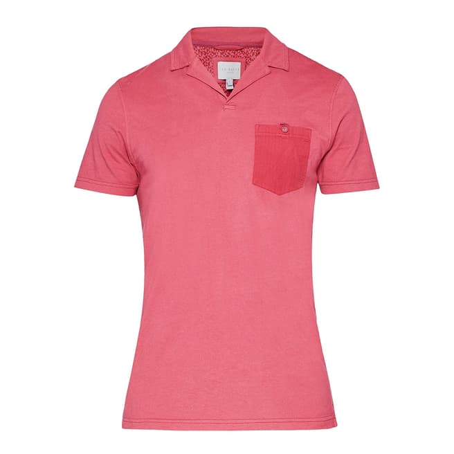 Ted Baker Pink Stelly Cotton Polo Shirt