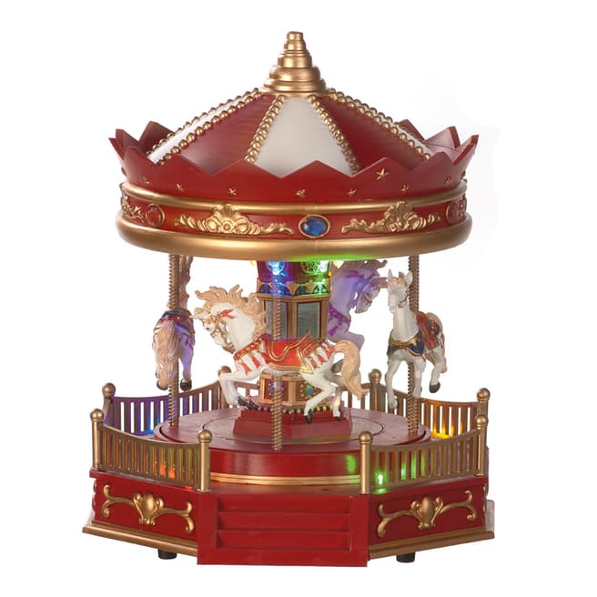 Festive Musical Carousel Decoration
