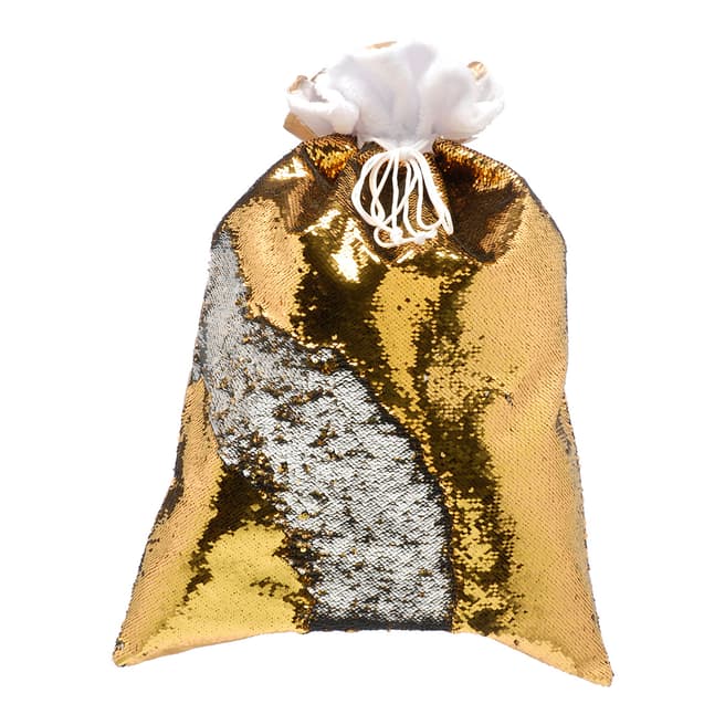 Festive Gold & Silver Sequin Sack 70cm