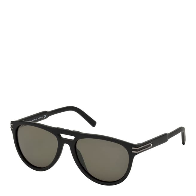 Montblanc Men's Black Montblanc Sunglasses 57mm