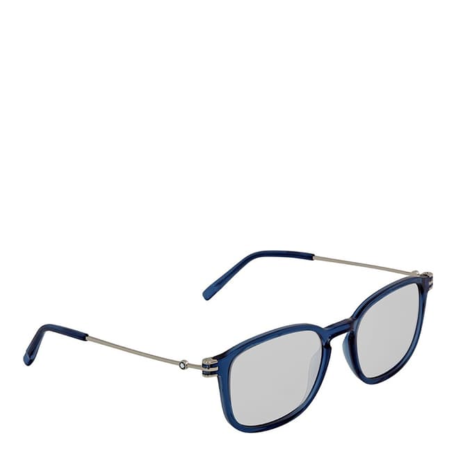 Montblanc Men's Blue Montblanc Square Sunglasses 52mm