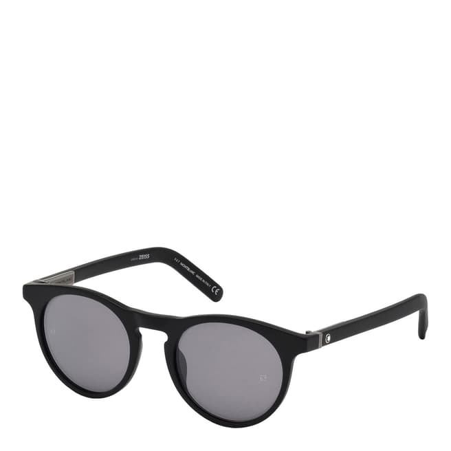 Montblanc Men's Black Montblanc Round Sunglasses 51mm